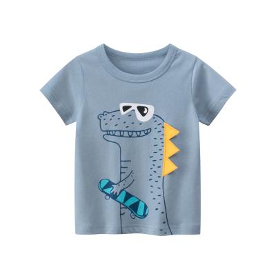 China 2-10 Years Boy's T-shirt Children's T-shirt Custom Printing Breathable Soft Kids T-shirt With Creative Design for sale