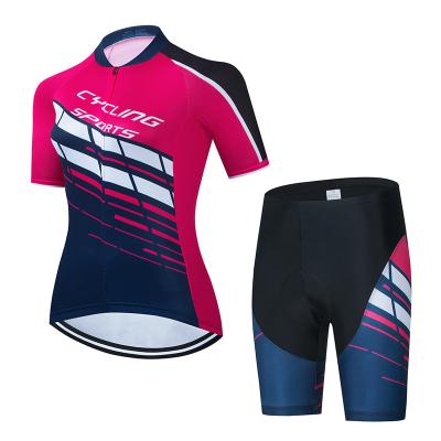 China Breathable Women Cycling Wear Full Uniform High Quality Brethable Bicycle Kit Cycling Wear for sale