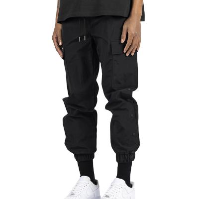 China Solid Color Light Weight Viable Warm Anorak Pants Slim Fit Drawstring Blank Cargo Pants Custom Made for sale