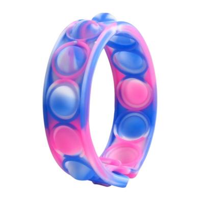 China New promotion push bubbles stir bracelets silicone bracelet simple toys bubble pop bracelet for sale