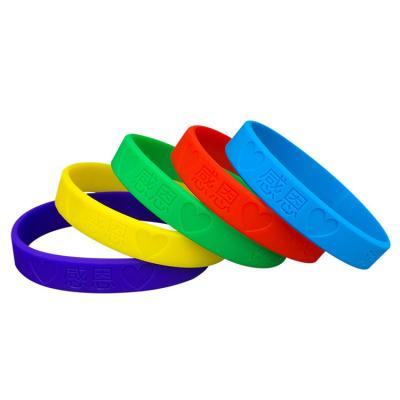 China Promotion Professional Cheap Custom Silicone Wristband, Custom Silicone Wristband, Silicone Wristband for sale