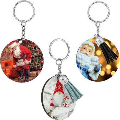 China Eco-Friendly High Quality Eco-Friendly Custom Chain MDF Sublimation Mute Key Chain Wooden Key Chain for sale