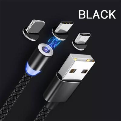 China Eco-friendly Mobile Phone Accessories Magnetic Charging Cable 3 in 1 Magnetic Cable USB Magnetic Charging Cable for sale