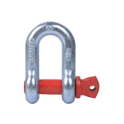 China Reliable Heavy Industry Performance Shackle Clasp 6.5 Ton Shackle for sale