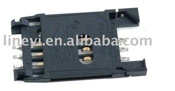 China KF014 6 Speldabs 500VDC ISO9001 SIM Card Connectors Te koop