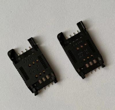 China 25.1x15.1x0.76mm SMT Zwarte KF028 SIM Card Connectors Te koop