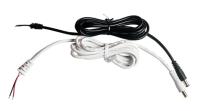 China Cabo da tomada 5.5*2.1mm da alimentação de DC do homem 3.5mm em linha reta comum com wirs elétricos do alívio de tensão 2pin à venda