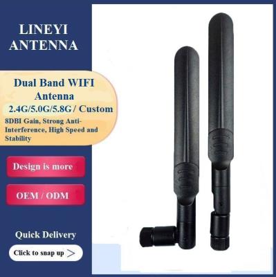 China 2.4G 5G 5.8G Dual Frequency 8dbi High Gain Omnidirectional Antenna for sale