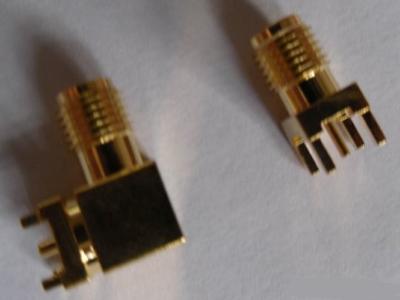 Китай Покрытые золотом коаксиловые разъемы SMA SMB MCX MMCX RF продается