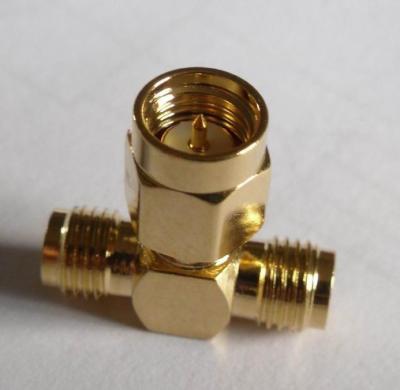 China Conector coaxial de SMA RF, conector de tres vías de SMA RF en venta