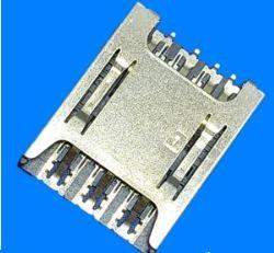 China Ladetype 1.4mm Hoog Nano SIM Card Connectors Te koop