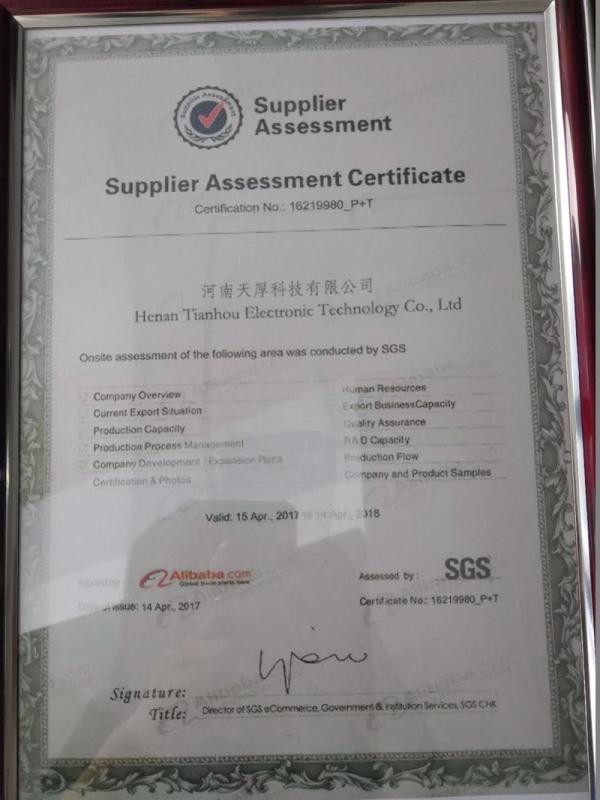 Verified China supplier - Henan Tianhou Electronic Technology Co., Ltd.