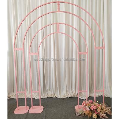 China Round Backdrop Stand Factory Price Wedding Decorations Arches Round Metal Arch Backdrop Wedding for sale