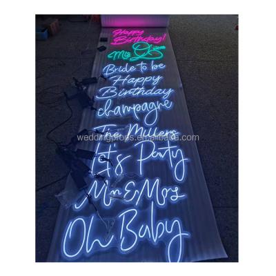 China PARTY/BANQUET/WEDDING led neon sign light wedding custom rgb neon sign letter happy birthday baby donut sign oh for sale