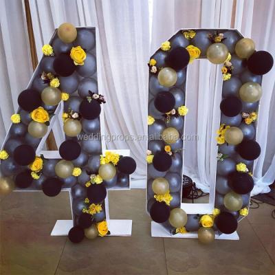 China PARTY/BANQUET/WEDDING Balloon Art Number Backdrop 3d Balloons Baby Shower Letter Wedding Decoration for sale