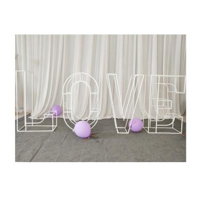 China Europe Wedding Ceremony Matte Metal Baby Love Letter Sign Wedding Events for sale