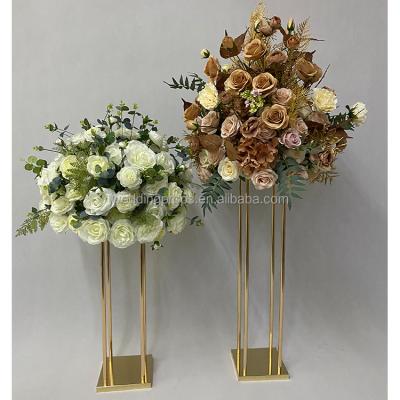 China Home.Restaurant.Bar.Hotel.Wedding Factory Price Flower Balls Weave Ring Flower Runner Table Centerpieces for Wedding Table for sale