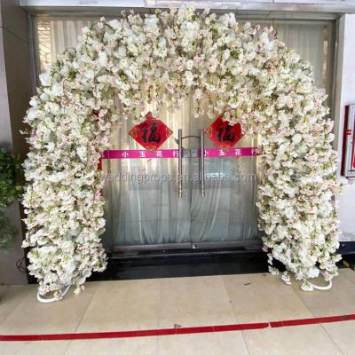 China Wedding Arch Flower Wedding Stage Decoration Artificial Arch Flowers Frame Decorative Flowers and Garlands for sale