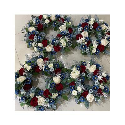 China As picture and customized. Handmade Flower Wreath Round Flower Table Centerpiece For Events Party for sale