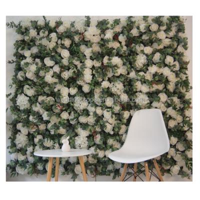 China Flower Painting Wall Pictures For Living Room Plant Artificial Flower Wall Panels Wrap Flower Wall Backdrop Wedding for sale