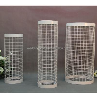 China Metal Mesh Plinths Display Party Wedding Dessert Pedestal Stands for sale