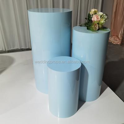 China Blue Party Baby Shower Cake Around Acrylic Pedestals Wedding Display Pedestal For Party Decoration for sale