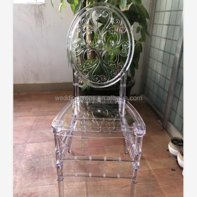 China Modern royal plastic polycarbonate clear transparent acrylic chair for sale for sale