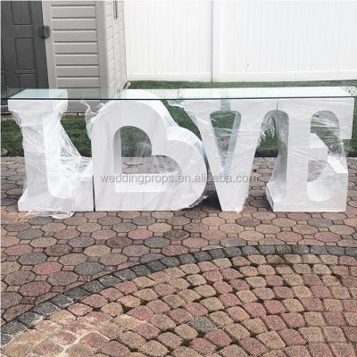 China Acrylic Party Wedding Table LOVE Letter Chalkboard For Party Supplies Decorations for sale