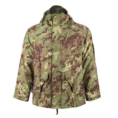 China Breathable KMS Ready To Board Small Batch Winter Camping Camouflage Hunting Softshell Combat Field Military Jacket for sale