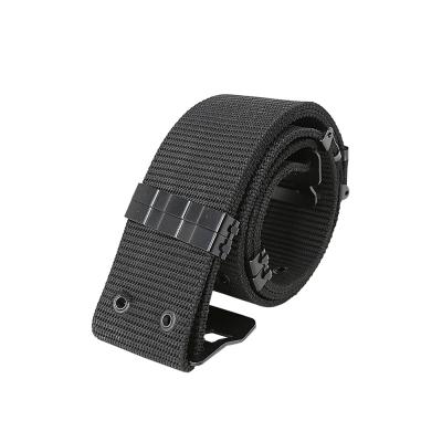 China KMS Army Black Adjustable Military Security Daily High Quality Customized Heavy Duty Tactical Belt for sale