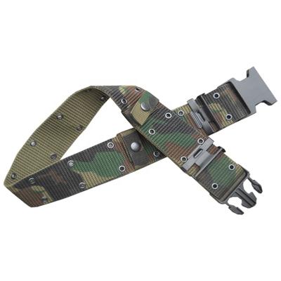 China Customized Daily Heavy Duty Colorful Nylon Military Army Plastic Cloth/Metal Buckle Tactical Belt For Men for sale