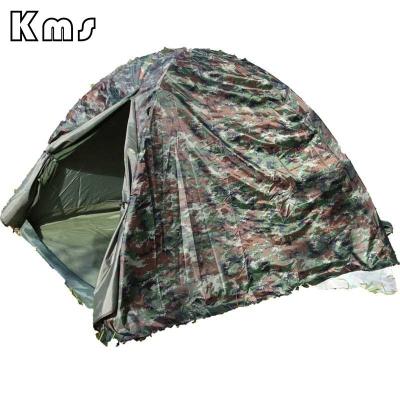 China Wholesale Good Stability KMS Customize 2x2m Outdoor Waterproof Canvas Fabric Military Used Camouflage Army Large Tent For Sale for sale