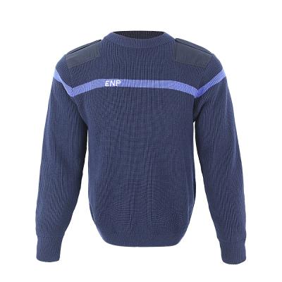 China Wholesale QUICK DRY Military Tactical Official Police Knitted Luxury Winter Army Blue Sweater Sweater For Men for sale