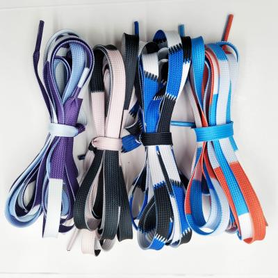 China Digital Printing Printed Plastic Laces Ends Hollow Laces Custom Logo Laces For Shoe Laces for sale