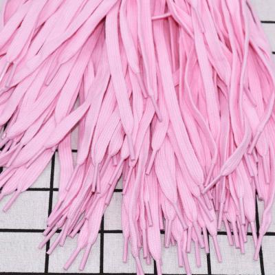 China Wholesale flat pink color cotton fashion shoe lace/flat hollow laces for sale