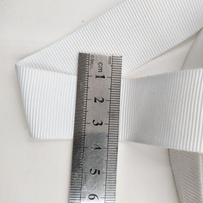 China Grosgrain Viable Webbing Polyester Webbing White Polyester Ribbon for sale