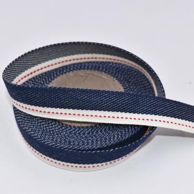 China Sustainable Webbing Factory Wholesale Double Sided Organic Cotton Twill Bias Binding Herringbone Tape for sale