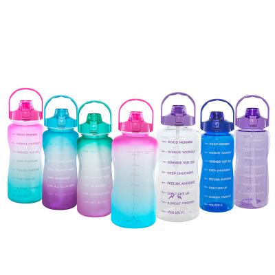 China Sustainable USA Store GYM Fitness Time Marker Outdoor Sports Motivational Water Bottle for sale