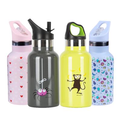 China 12oz PORTABLE Double Wall Stainless Steel Drinking Upright Sublimation Kids Water Bottle for sale