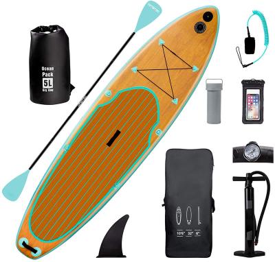 China 1 Double Panel Inflatable Surfboards Watersports Paddle Dropstitch ISUP Layer Customized Rack Up Paddle Boards SUP for sale