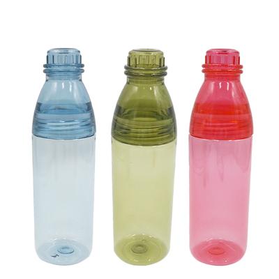 China Sustainable Wholesale Plastic Portable Sport Bottles Cola Water Bottle Custom Logo With Lid for sale