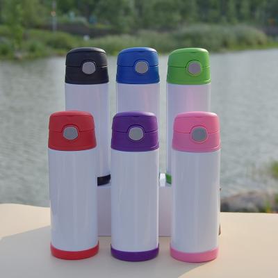 China Outdoor 12oz Kids Water Tumbler Double Walled Vacuum Sublimation Baby Bottle for sale