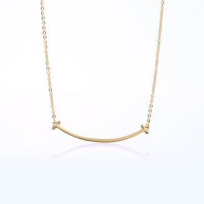 China CLASSIC Hot Salt Smile Face Stainless Steel Necklace Pendant Necklaces for sale