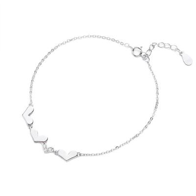 China Trendy Heart S925 Sterling Silver Bracelet Bracelets, Bangles for sale