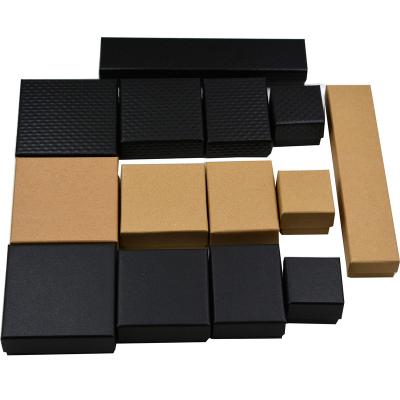 China Wholesale High Quality Cheap Jewelery Pack Vintage Kraft Paper Jewelry Packing Box New for sale