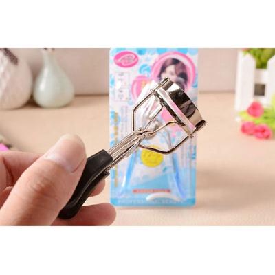 China Beauty Care Cosmetics Tools Professional Mini Lash Curler Magic Curl Stainless Steel Private Label Black Eyelash Curler for sale