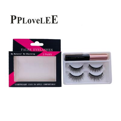 China Cruelty Free / 25 Times Reusable / Best Quality 3d Comfortable False Mink Magnetic Eyelash Kit Seller for sale