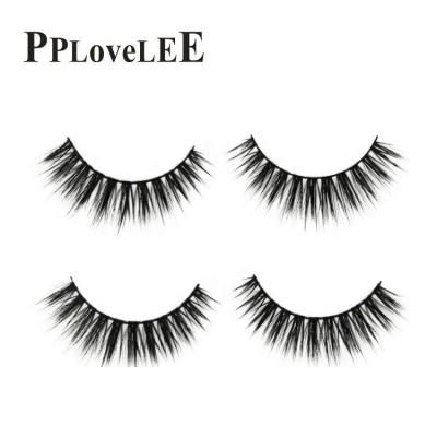 China Top Selling Natural Soft Eyelash 20mm Vegan Faux Mink Eyelashes Natural for sale