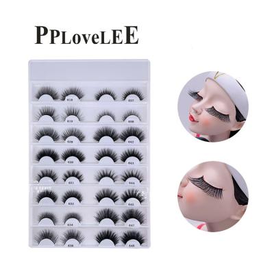 China Best Black Private Label Light Natural Looking Silk False Eyelashes With Top Selling for sale