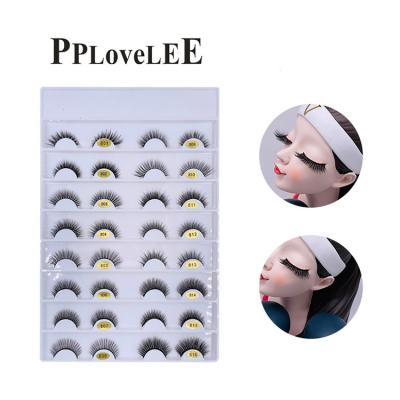 China New Arrival Lightweight Beauty Tools Synthetic Fiber Soft Fluffy Natural False Eyelashes Deep Curled for sale